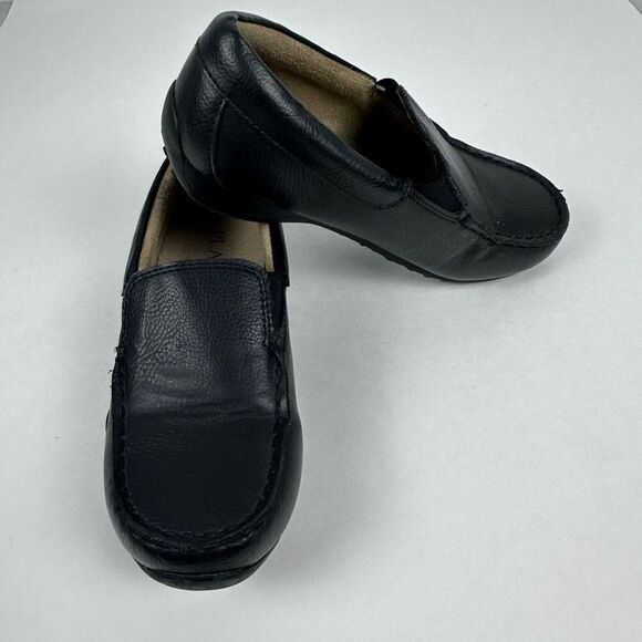 Children's Place Boys Black Slip On Dress Shoes size 1 - Picture 4 of 7
